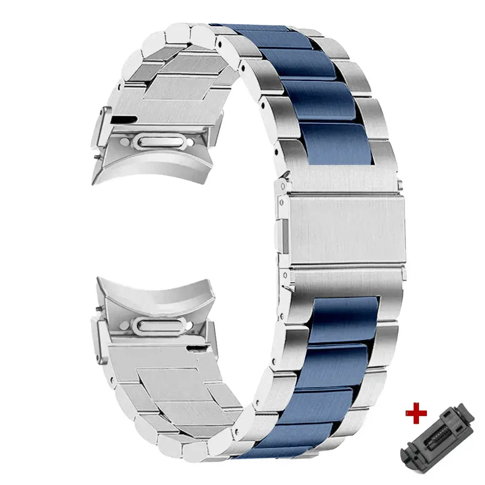 Quick fit stainless steel band for Samsung Galaxy Watch 6 4 5 pro 40 44mm 45mm 42 46mm no gap strap for watch6 classic 43mm 47mm
