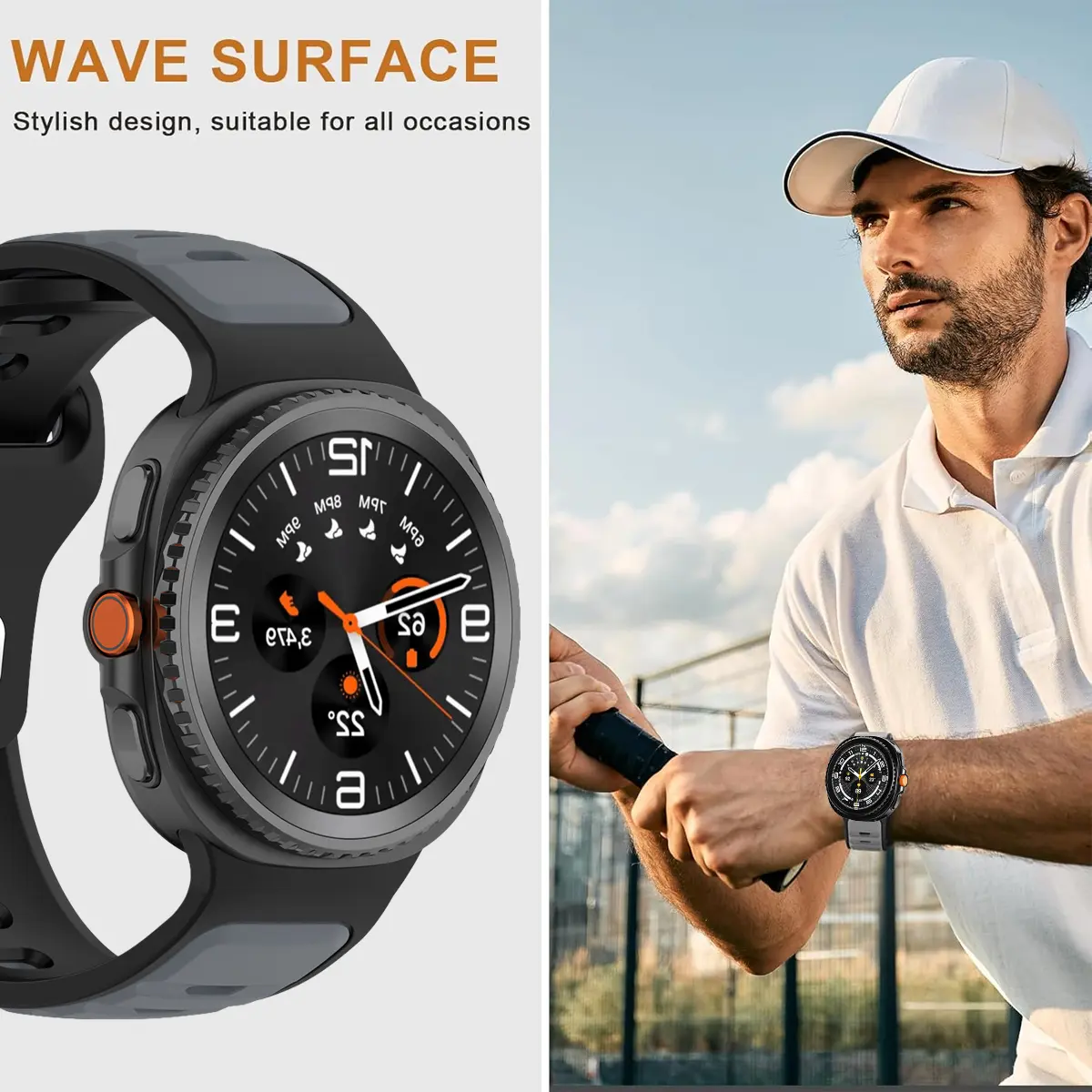 For Samsung Watch 8 Strap Silicone Soft Galaxy Watch 8 classic Watchband Replacement 46MM 44MM 40MM No Gaps Galaxy Watch8 Correa