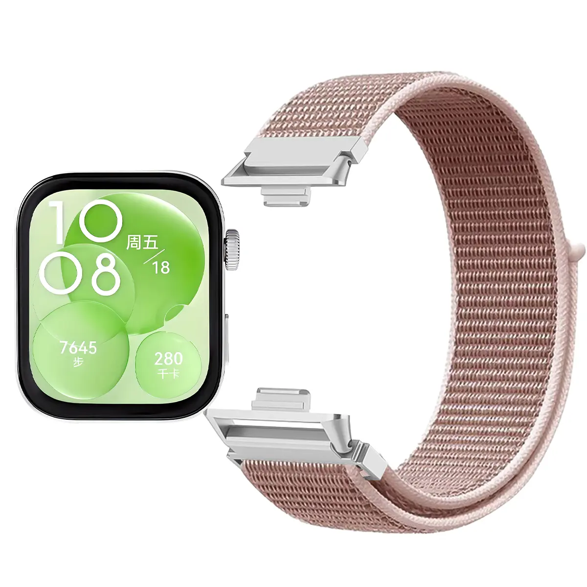 Velcro Nylon Woven Loop Strap for Huawei Watch Band Fit 3 Bracelet for Huawei Watch Fit3 Smart Watch for Huawei Fit Strap