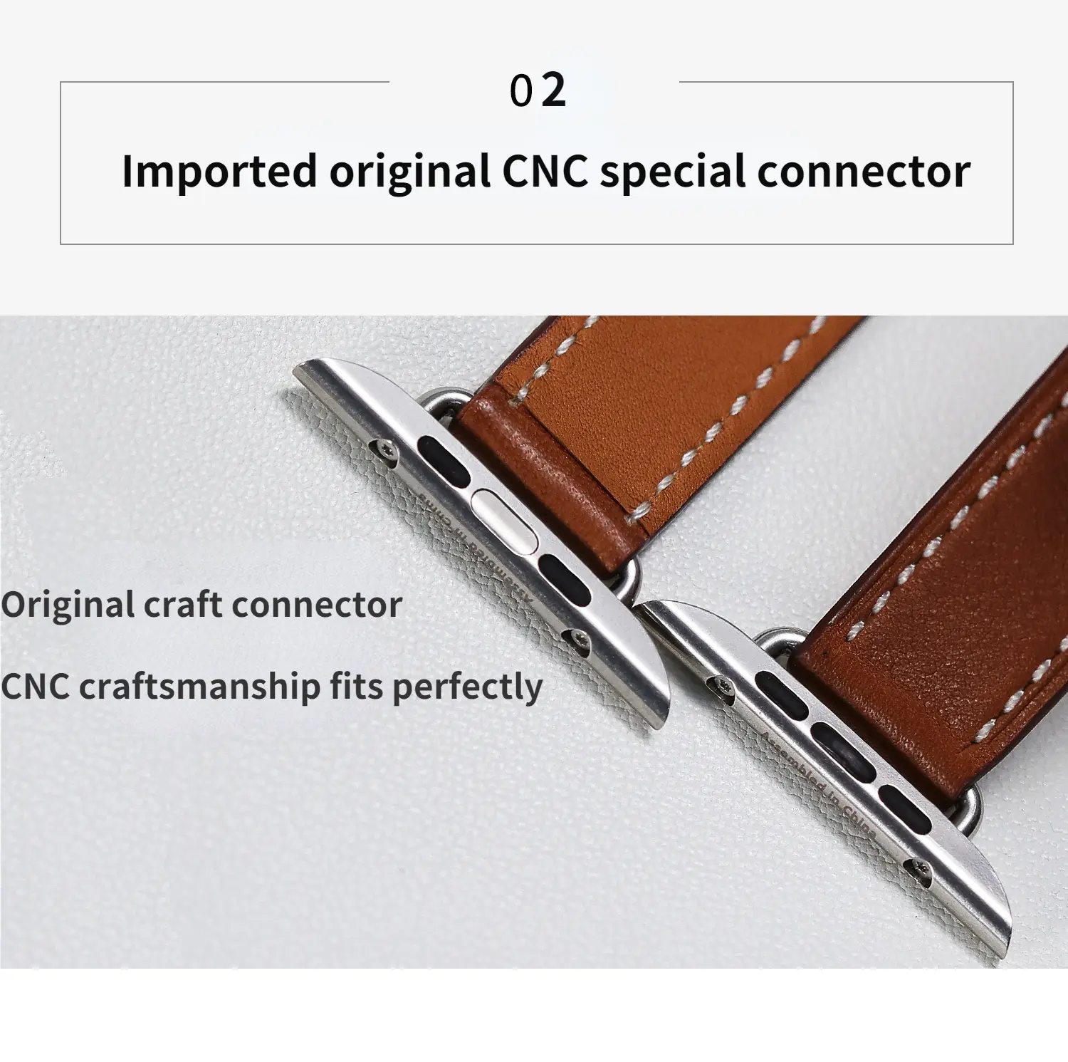 Double Tour Leather Strap for Apple Watch Band Ultra 2 49mm 41mm 45mm 42mm 44mm Bracelet Correa for Iwatch Series 9 8 7 6 SE 5 4