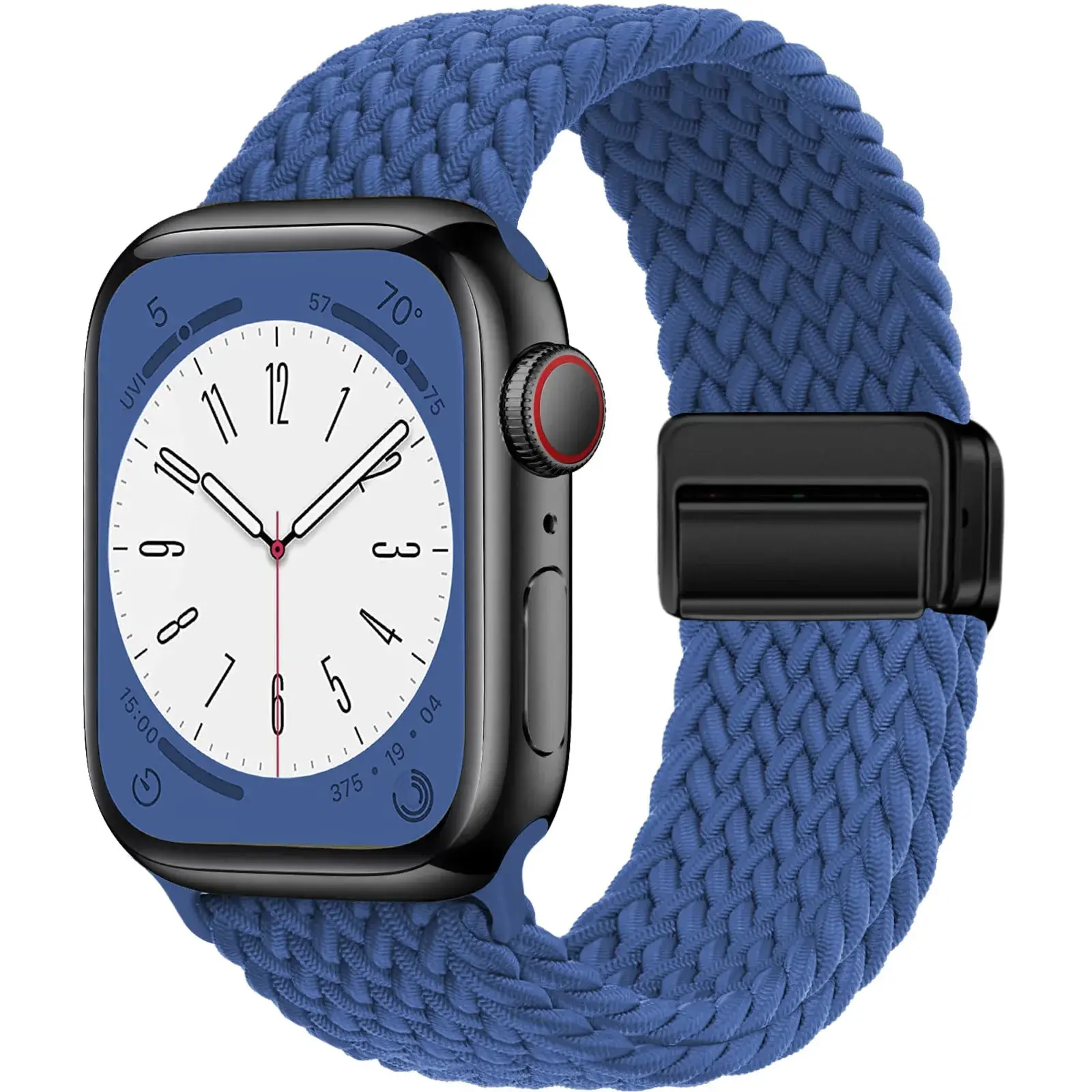 Nylon Strap For Apple Watch Band 44mm 40mm 45mm 49mm 41mm 38 magnetic buckle Braided Bracelet iWatch series se 7 5 6 8 9 Ultra 2