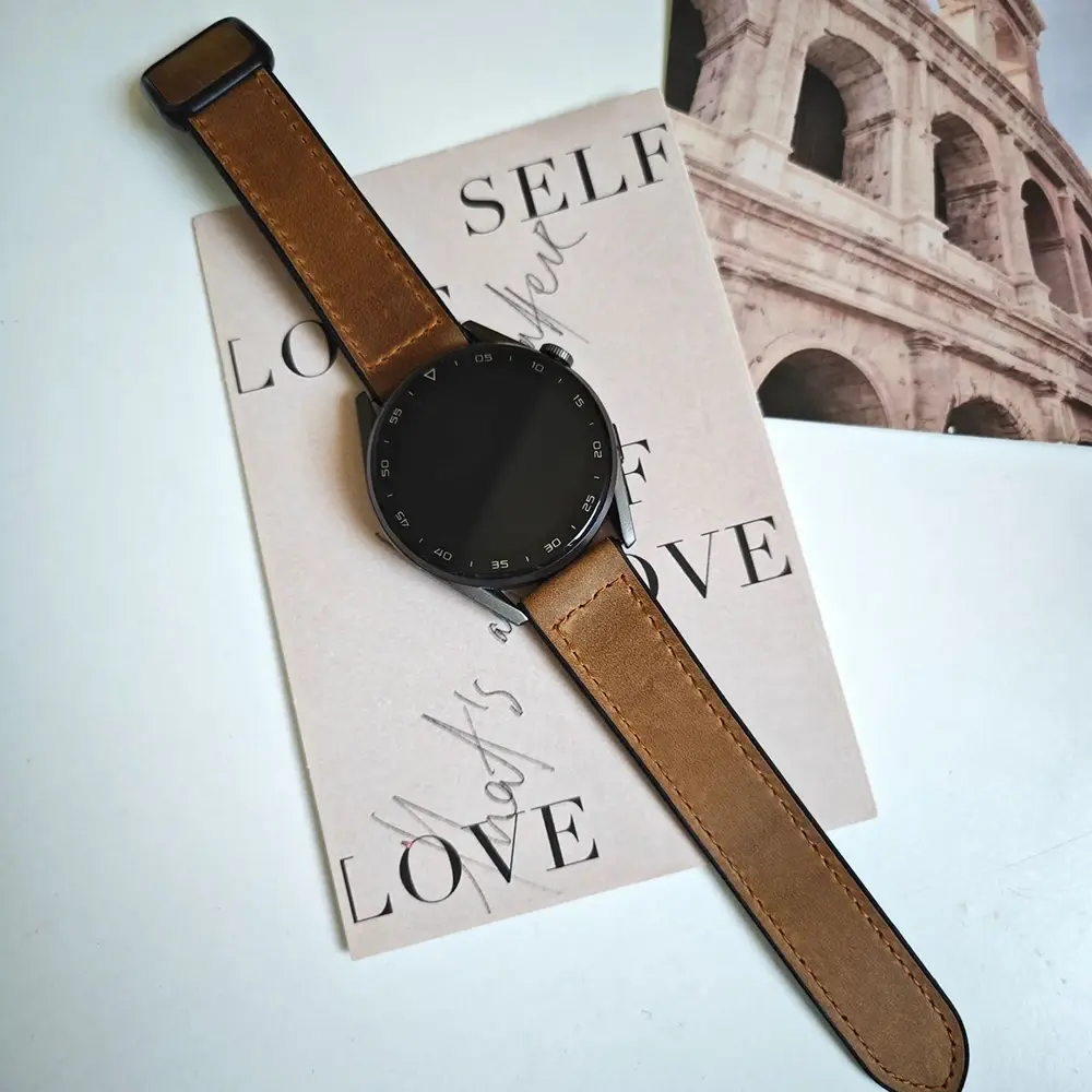 Leather Silicone Strap for Huawei Watch GT 4 3 Pro 2 46mm Band Magnetic Buckle Wristband Bracelet 22mm 20mm Strap Accessories