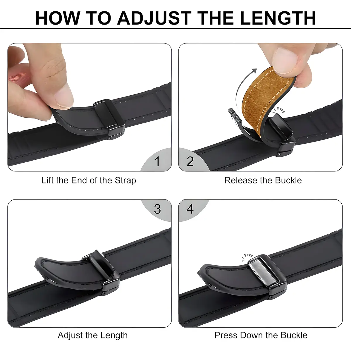 Leather Silicone Strap for Huawei Watch GT 4 3 Pro 2 46mm Band Magnetic Buckle Wristband Bracelet 22mm 20mm Strap Accessories