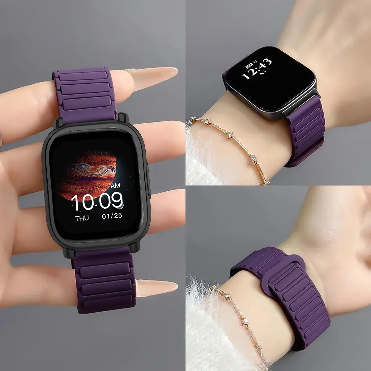 Protector Case+Silicone Strap For Xiaomi Redmi Watch 5 active/5 Lite Full Cover Screen TPU Soft Shell and Magnetic Sport Band