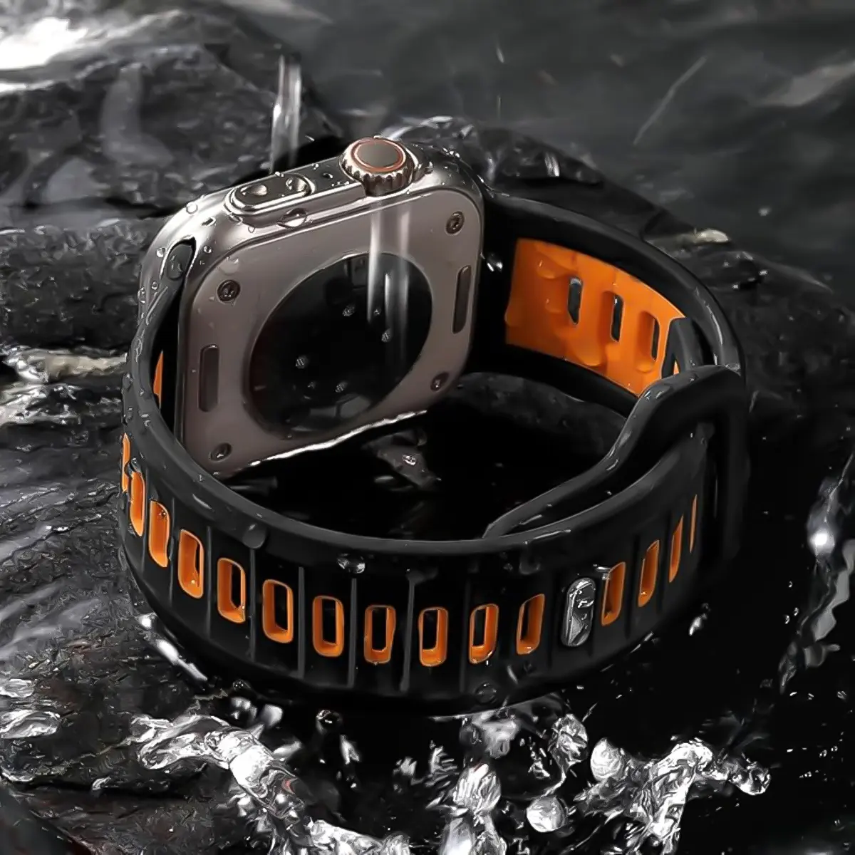 Sport Strap For Apple Watch Band 44 45 Ultra 2 49 40 41 42 45 44mm soft Silicone Bracelet  for IWatch Series 10 9 8 SE 7 Band