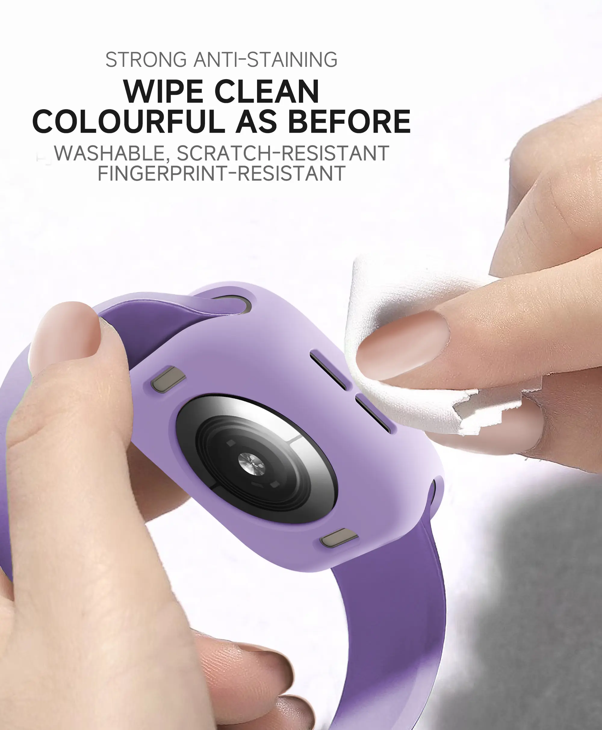 Candy Soft Silicone Case For Apple Watch 10 42MM 46MM 7 8 9 41MM 45MM 1 2 3 42MM 38MM Cover for iWatch 4 5 6 SE 40MM 44MM Bumper