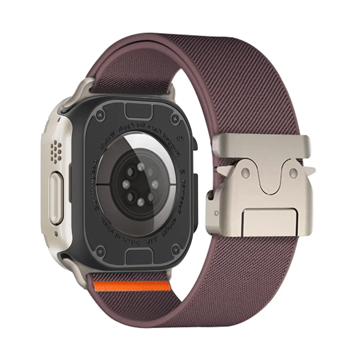 Case+Strap for Apple Watch Ultra Band 49mm 10 9 8 7 46mm 2 In 1 Armor Protective Case Nylon Bracelet for IWatch Series6 SE 5 4 3