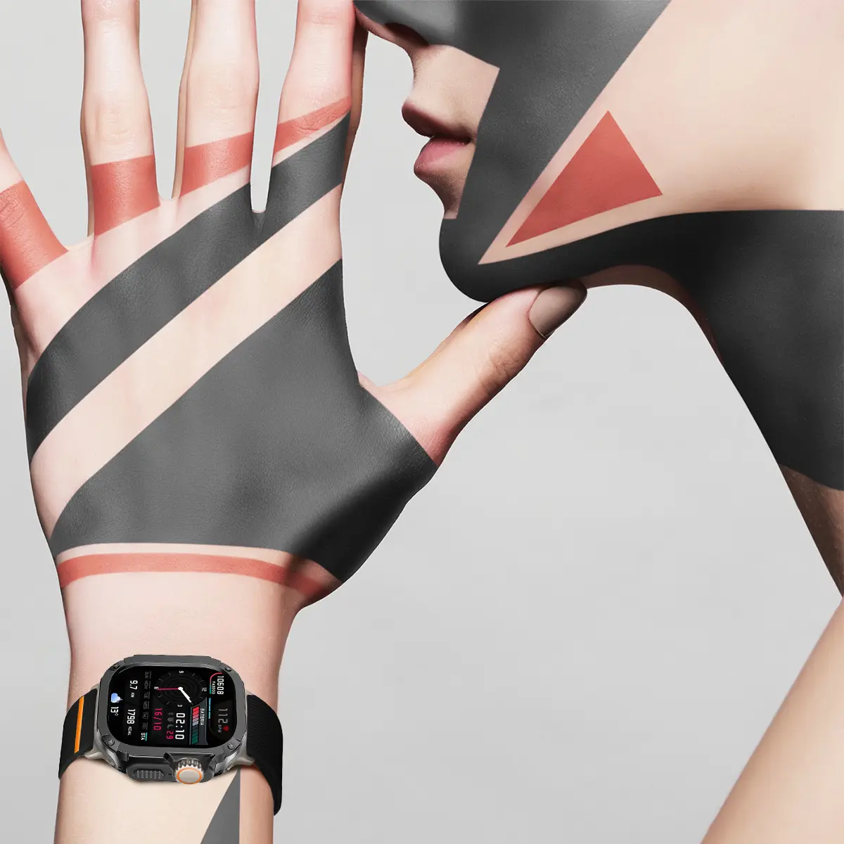 Case+Strap for Apple Watch Ultra Band 49mm 10 9 8 7 46mm 2 In 1 Armor Protective Case Nylon Bracelet for IWatch Series6 SE 5 4 3