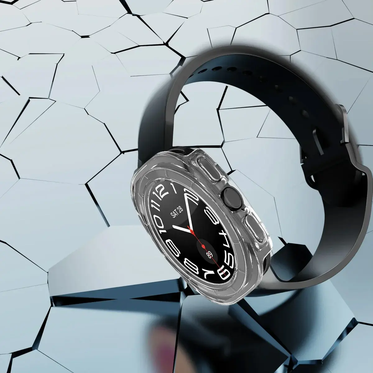 Case for Samsung Galaxy Watch Ultra 47mm accessories Tempered Glass Screen Protector Hard PC Bumper Galaxy Watch 7 ultra Cover