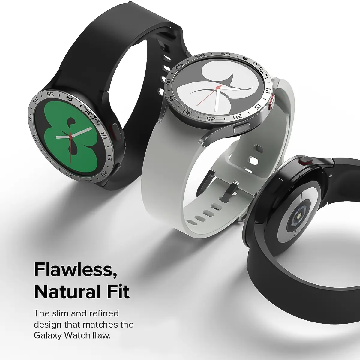 Metal Bezel for Samsung Galaxy Wacth Ultra 7 40 44mm Smartwatch Adhesive Bumper Time Ring Case Decorate Galaxy Watch Accessories