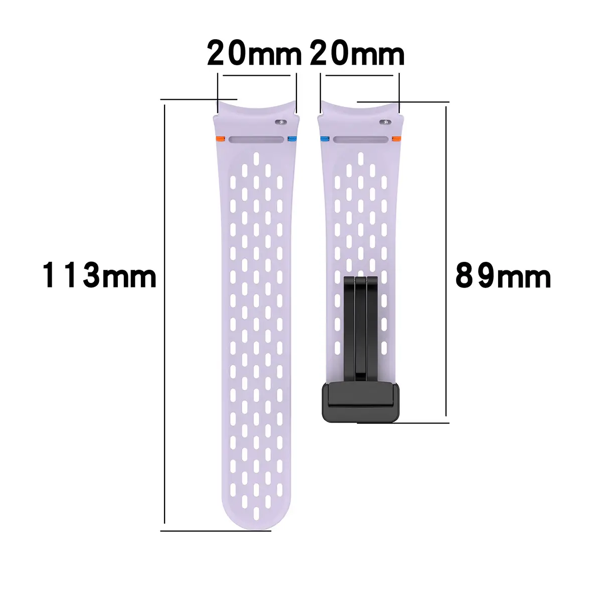 For Samsung Galaxy Watch 7 6 40mm 44mm Silicone Magneti Buckle Band +Change To Case Tempered Glass Full Protective Cover Bumper