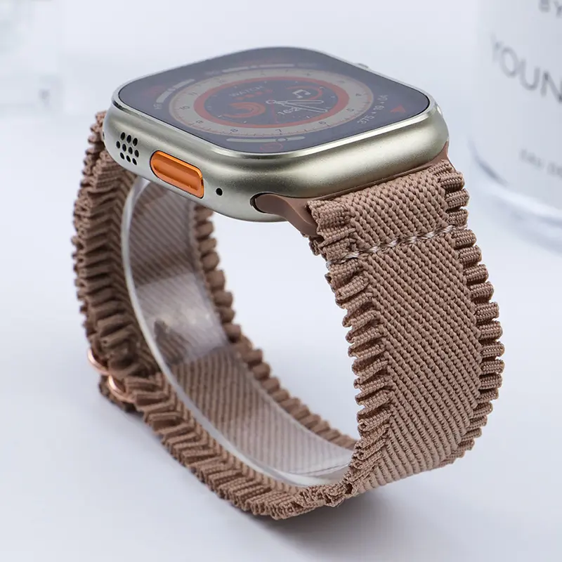 Elastic Nylon Strap for Apple Watch band 49mm 45mm 44mm 42 Loop Belt for iwatch series Ultra 8 7 6 SE 5 4 40mm 41mm 38 Bracelet