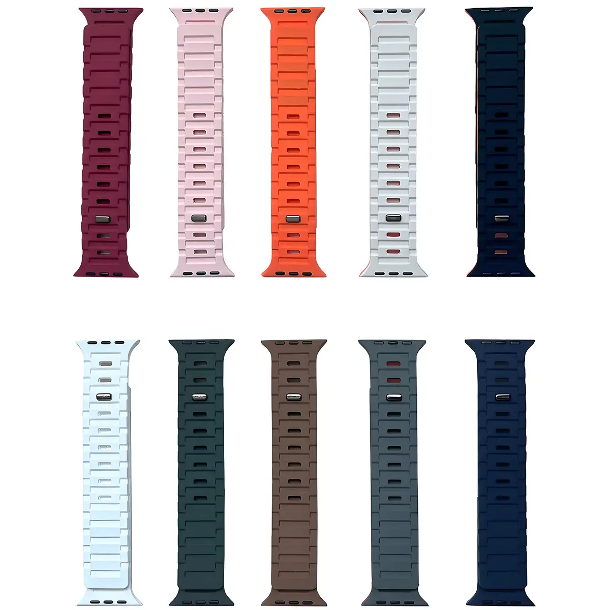 Silicone Magnetic Strap for Apple Watch Ultra Band 49mm 45mm 44mm 40mm 38mm 41mm 45 44 mm Correa iWatch Series 9 8 7 6 Se Bands
