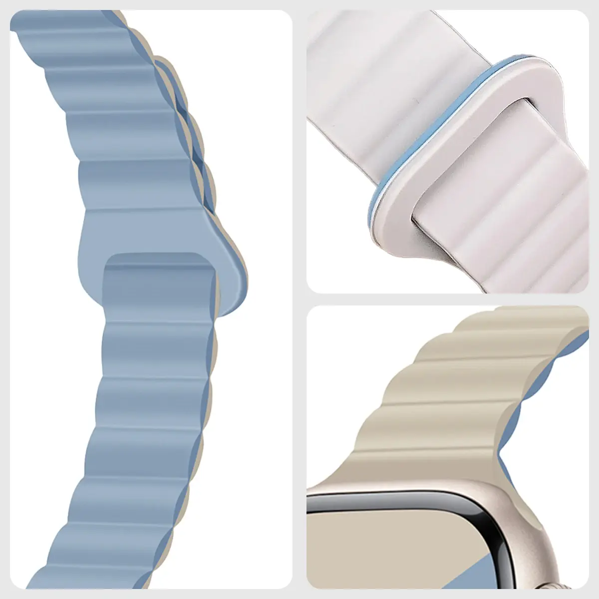 Magnetic Sports Band for Apple Watch Ultra 2 49 46 45mm 44mm 42mm 38 40 41mm Silicone Strap for IWatch Series 10 9 8 7 6 5 4 SE