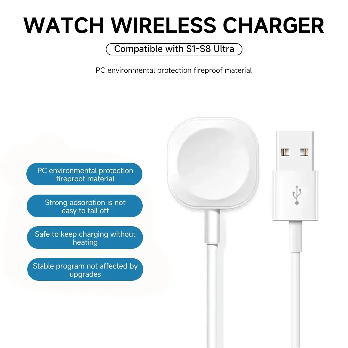 Magnetic Wireless Charger For Apple Watch Series 10 9 8 7 Ultra 2 SE fast Charging Cable Accessories For iWatch 8 7 6 5 4 3 2 1