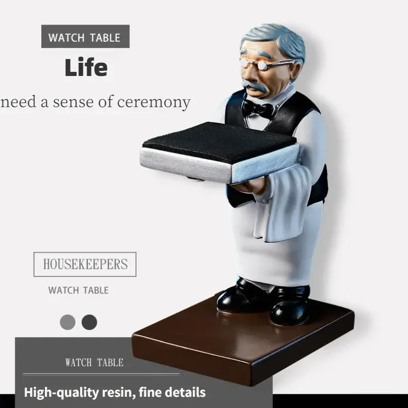 New Resin Watch Stand Individuality Astronaut Old Housekeeper Holder Watch Storage Boxes Creative Decorative Ornaments Jewelry