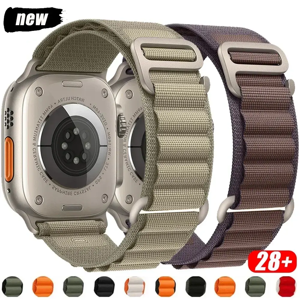 Alpine strap For apple watch bands 44mm 40mm 49mm 45mm 41mm 38mm 42mm Nylon bracelet iwatch ultra 2 series 9 3 4 5 6 7 8 SE band