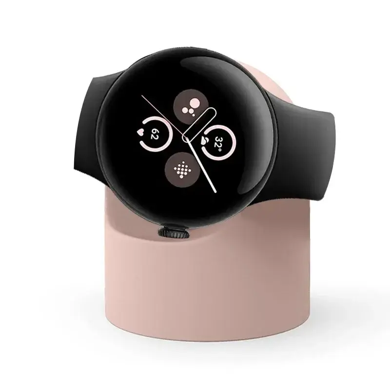 For Google Pixel Watch 2 Silicone Charge Holder Cable Hole Charging Support Charger Bracket For Google Pixel Watch2 Dock Stand