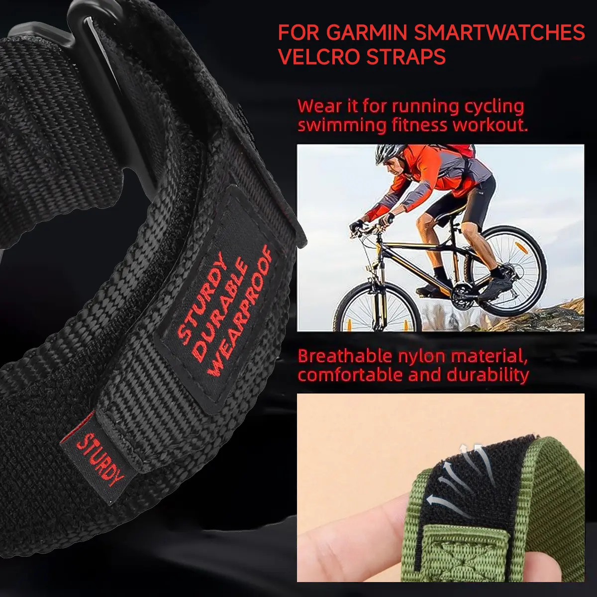 22mm 26mm Nylon strap for Garmin Fenix 8 51mm 7 7X 6 6X Pro 5 5X Plus 3 3HR QuickFit Bracelet Smartwatch Forerunner 945 925 Band