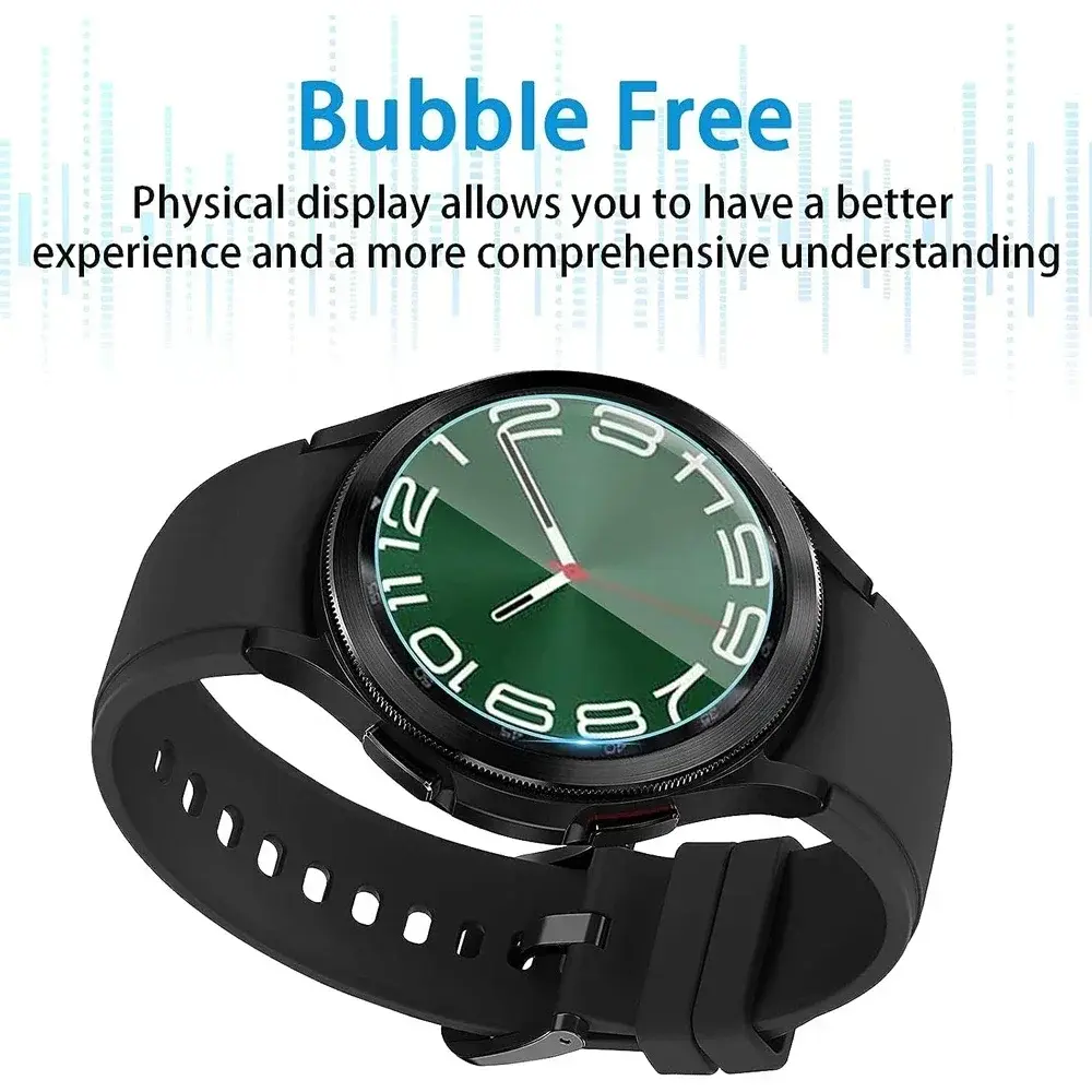 Tempered Glass for Samsung Galaxy Watch 6 40mm 44mm HD Screen Protector Film Anti-Scratch for 5Pro 45mm 6 Classic 43mm 47mm