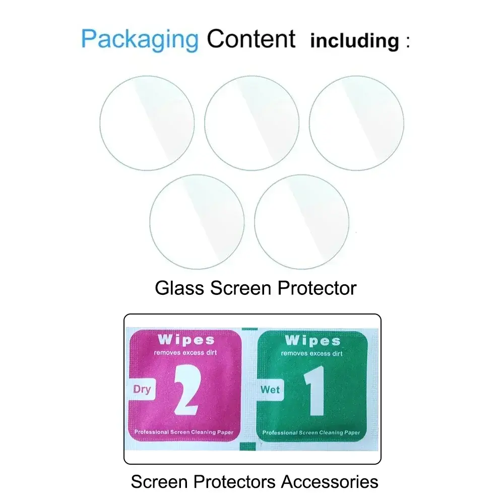 Tempered Glass for Samsung Galaxy Watch 6 40mm 44mm HD Screen Protector Film Anti-Scratch for 5Pro 45mm 6 Classic 43mm 47mm