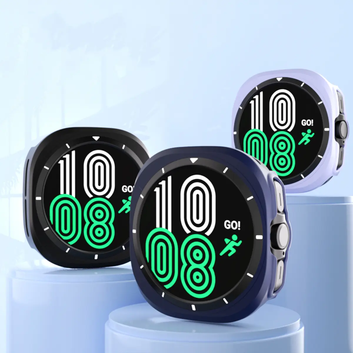 Protective Case for Samsung Galaxy Watch 7 Ultra 47mm SmartWatch PC Protect Shell for Galaxy Watch 7 Ultra 47mm Protector Fram