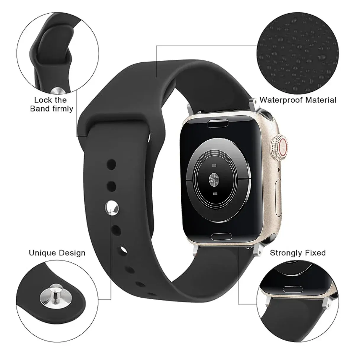 TPU Case+Strap for Apple Watch Band 46 42 44 41 40mm 45mm 49mm Screen Protectors for Apple IWatch Series 10 9 8 7 6 Ladies band