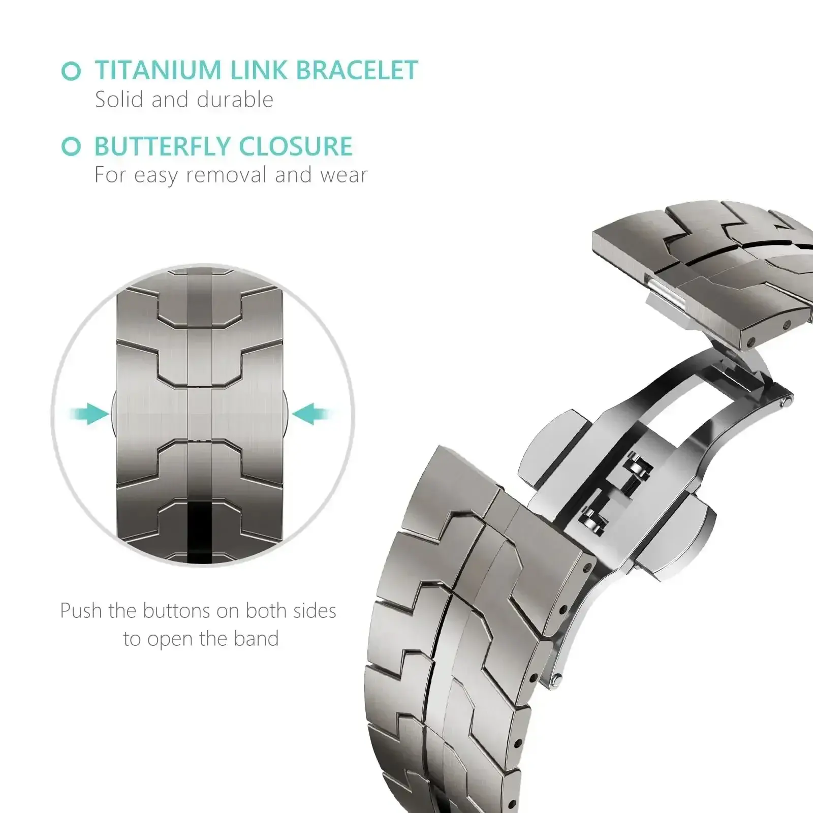 Stainless Steel Strap for Samsung Galaxy Watch 7 6 5 4 Classic 47mm 43mm 42 46mm 45mm No Gaps Metal Band 40 44mm Link Bracelet