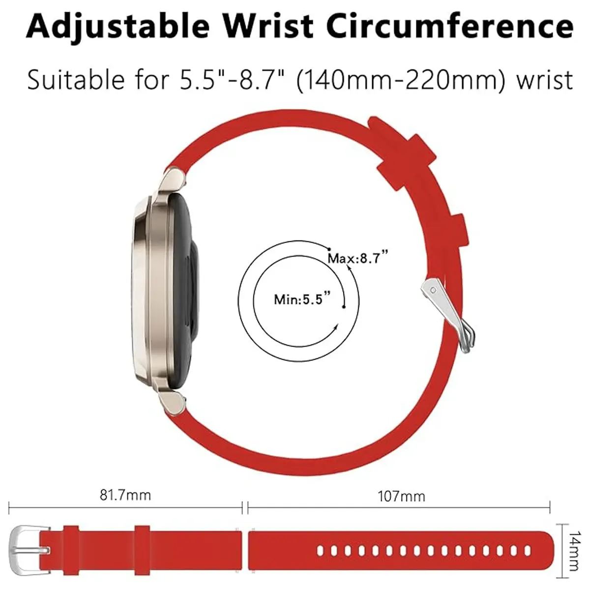 For Garmin Lily 2 Strap Official Silicone Soft 14mm Watchband Strap Bracelet For Garmin Lily2 Active silicone 14mm SAccessories