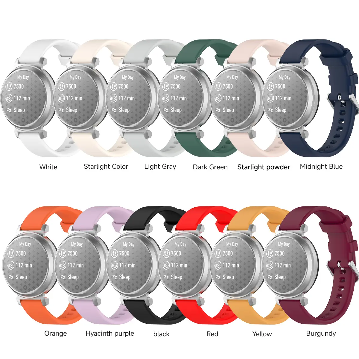 For Garmin Lily 2 Strap Official Silicone Soft 14mm Watchband Strap Bracelet For Garmin Lily2 Active silicone 14mm SAccessories