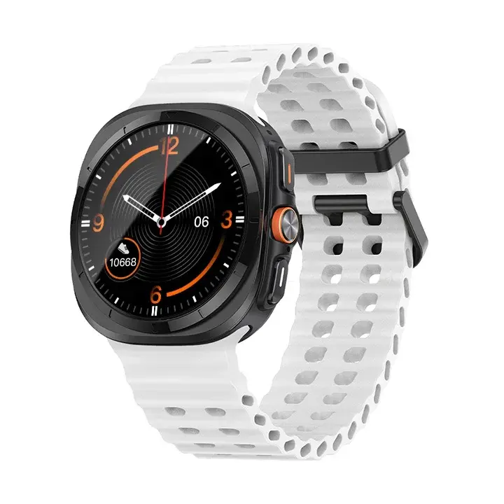 NO Gaps Sports Silicone Strap For Samsung Galaxy Watch Ultra 47mm Marine Band For Galaxy Watch 7 Ultra Men Women Bracelet Correa