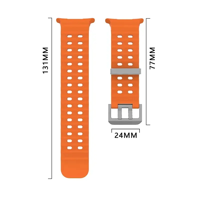 NO Gaps Sports Silicone Strap For Samsung Galaxy Watch Ultra 47mm Marine Band For Galaxy Watch 7 Ultra Men Women Bracelet Correa