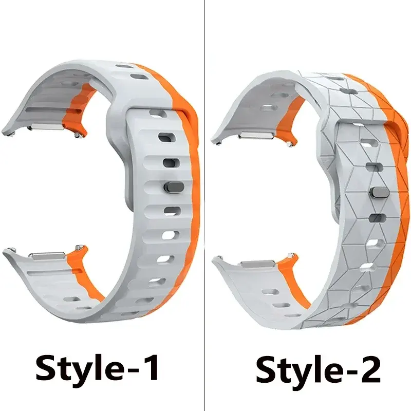 For Samsung Galaxy Watch 7 Ultra Strap 47mm Accessories correa Sport Silicone Bracelet For Samsung Galaxy Watch ultra band 47 mm
