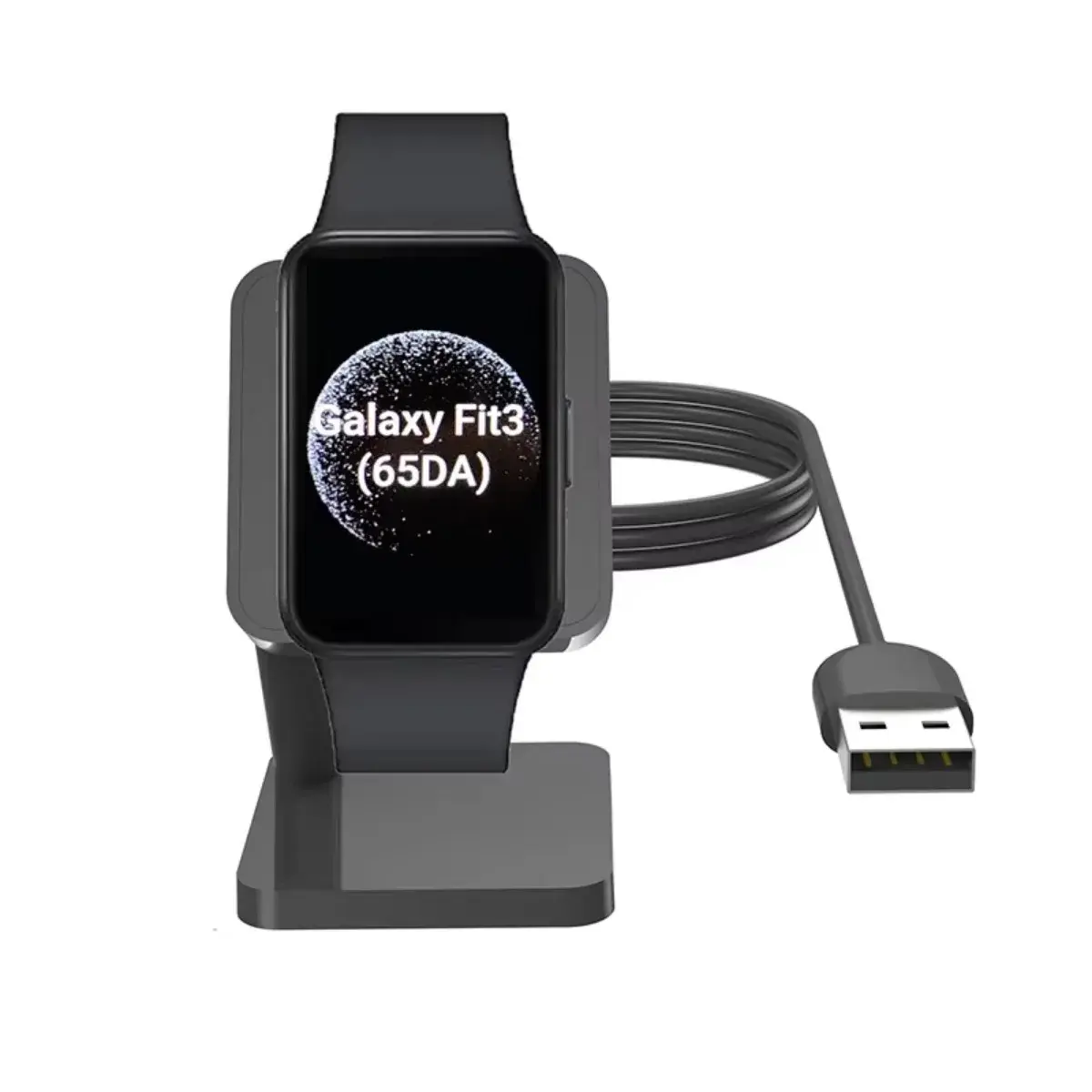 Mini Charger Desktop Stand Charger Adapter USB Charging Cable Dock Station Holder For Samsung Galaxy Fit 3 R390 Smart Band Fit3