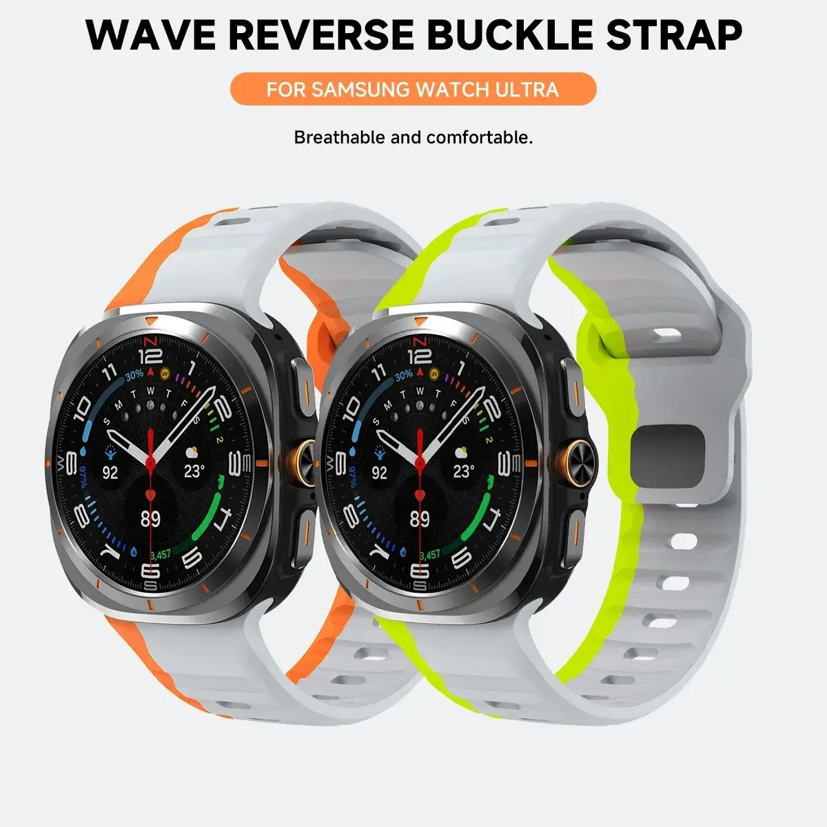 For Samsung Galaxy Watch 7 Ultra Strap 47mm Accessories correa Sport Silicone Bracelet For Samsung Galaxy Watch ultra band 47 mm