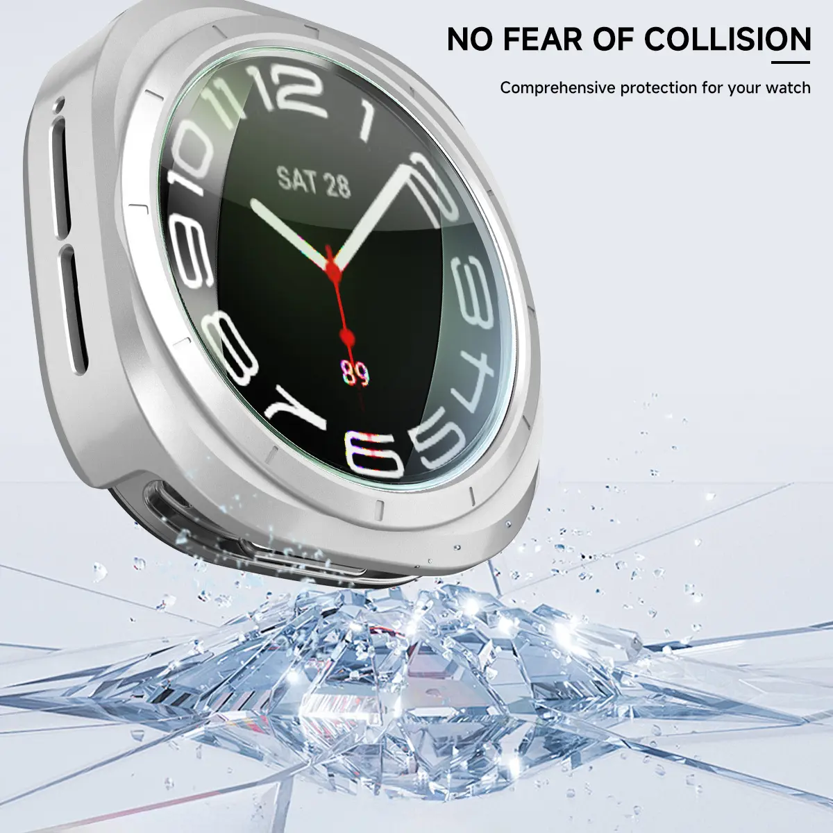 Glass+Cover for Samsung Galaxy Watch 7 Ultra 47mm Soft TPU Case Bumper Screen Protector for Galaxy Watch 7 Ultra Accessories