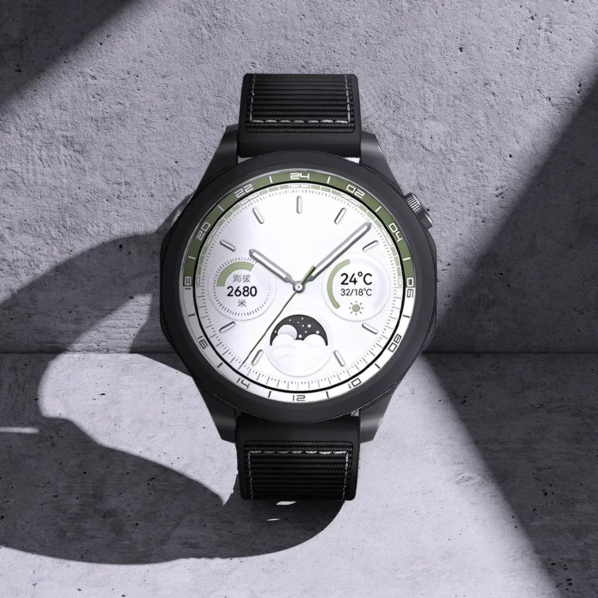 Case+Silicone+Woven Strap for HUAWEI WATCH GT4 46mm Watch Protective Case PC Hard Bumper for Huawei Watch GT4 46mm Runner Belt