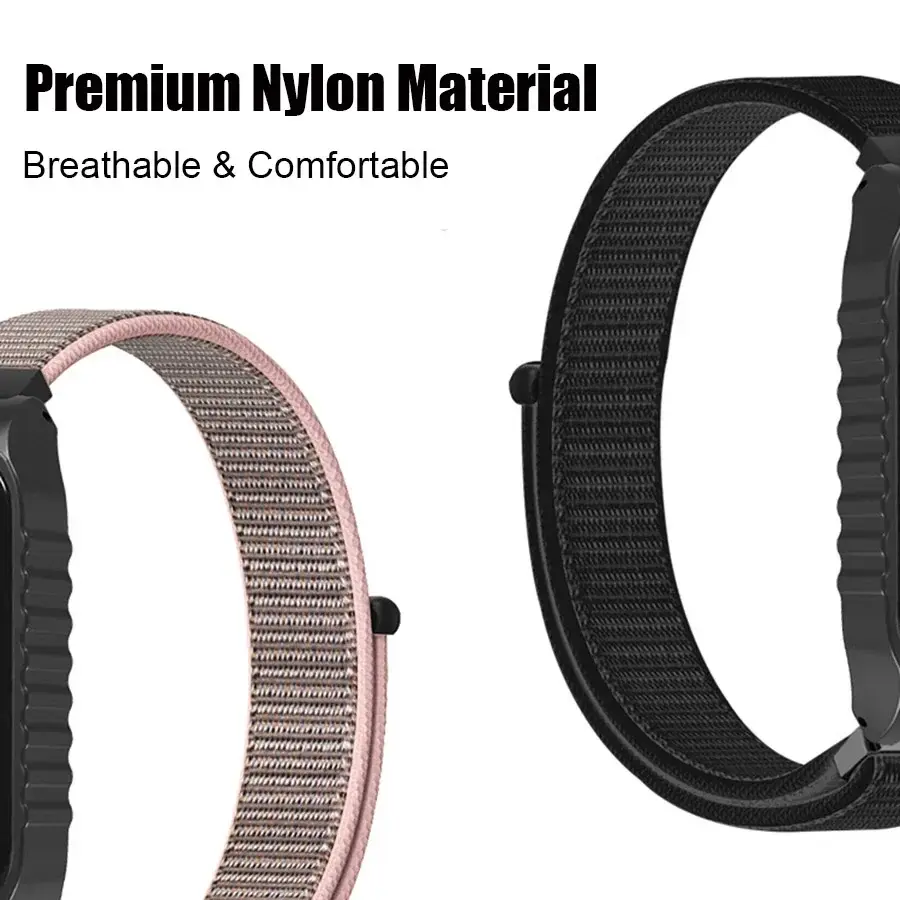 Nylon Loop For Xiaomi 8Active Redmi band2 Strap Wristband Bracelet For Mi Band 8 Active Smart Watch Band Correa Belt Accessories