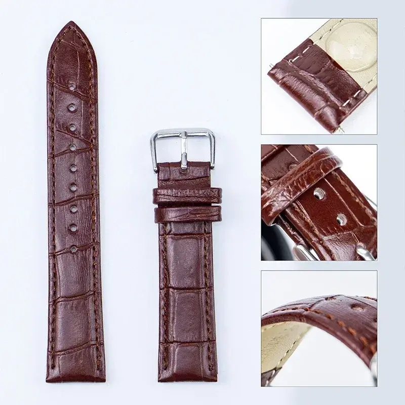 Universal Replacement Leather Watch Strap Leather Watchband for Men Women 12 14mm 16mm 18mm 19mm 20mm 21mm 22mm Watch Band Belt