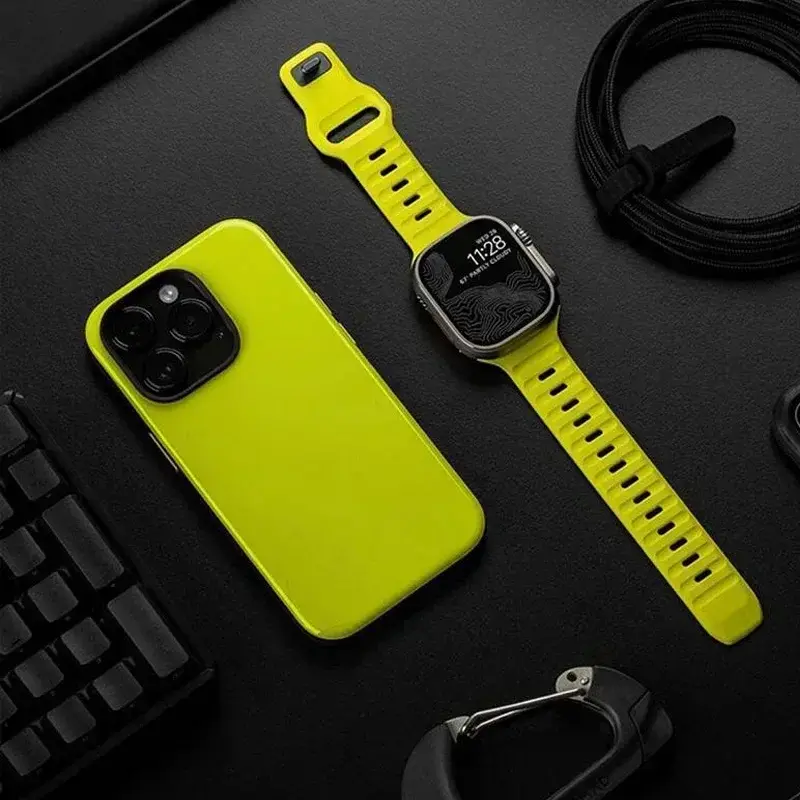 Soft Silicone Strap For Apple Watch Band Ultra 2 49mm 46mm 45mm 44mm 41mm 38mm sport Watchband for iwatch 5 6 7 8 9 10 bracelet