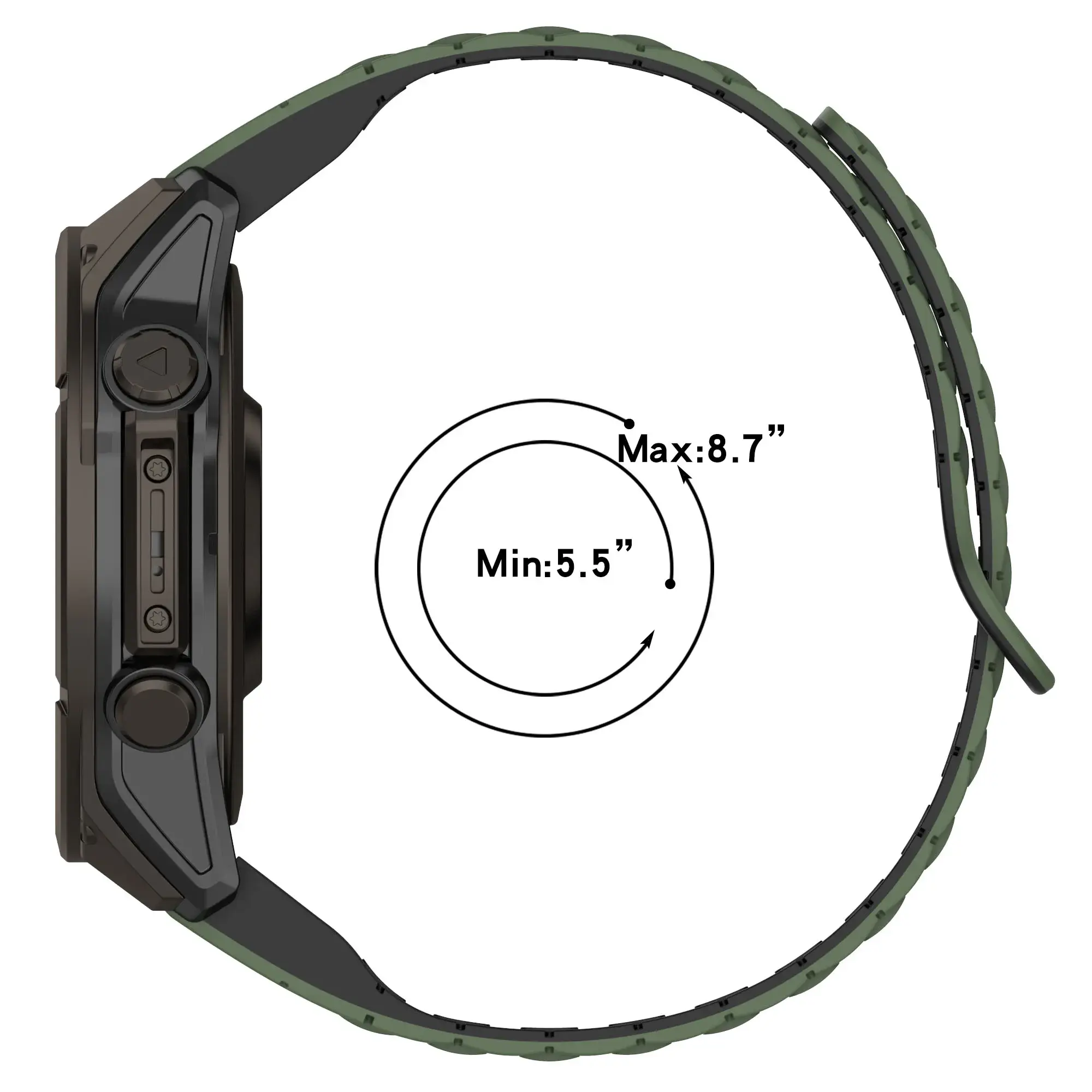 Silicone Magnetic Band for Garmin fenix 8 43 47 51mm 7X 7 7S 5X 5S 6 6X 6S Plus 3HR Quick Fit 20mm 22mm 26mm Bracelet WristStrap