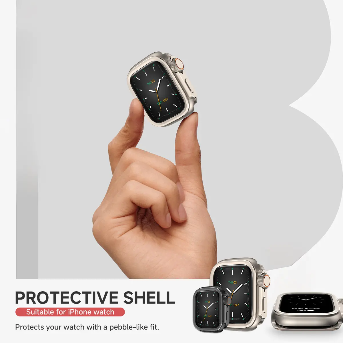 Metal Bumper Case For Apple Watch10 46mm Protector Frame Cover For iWatch Series 10 9 8 7 6 5 SE Change To Ultra 2 49mm Titanium