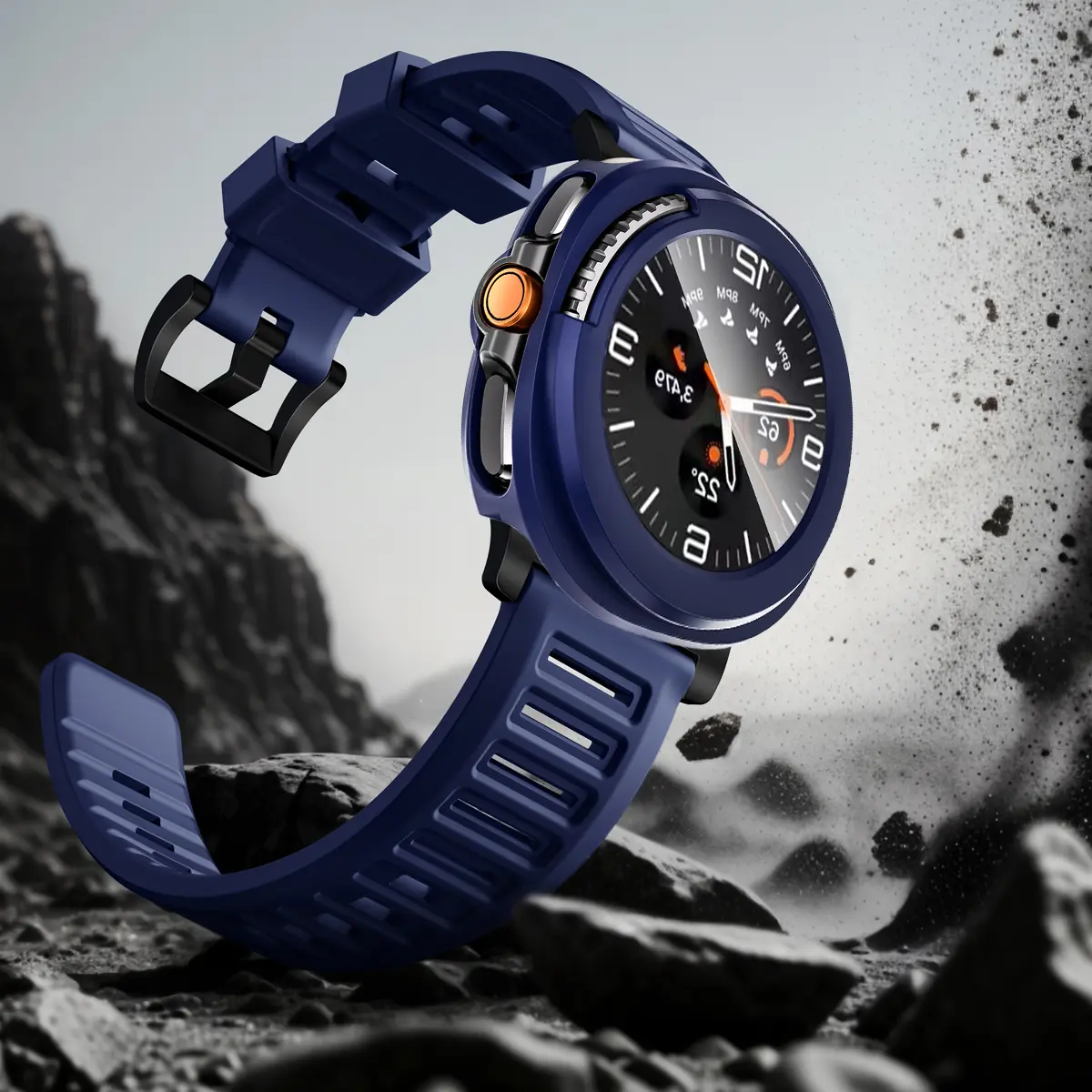 Bumper Case for Samsung Galaxy Watch 8 Classic 46mm,[No Screen Protector]Slim Shockproof Cover for Samsung Watch 8 Classic