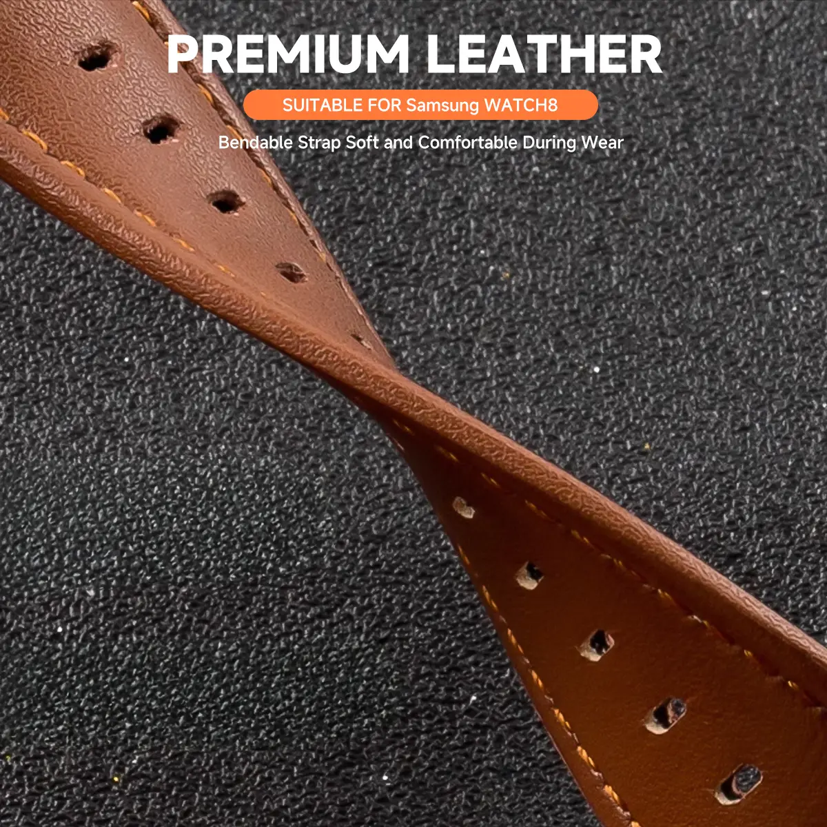 New Leather Strap for Samsung Galaxy Watch 8 Ultra2 Quick Release Band for Samsung Galaxy 8 Classic Leather Bracelet Accessories