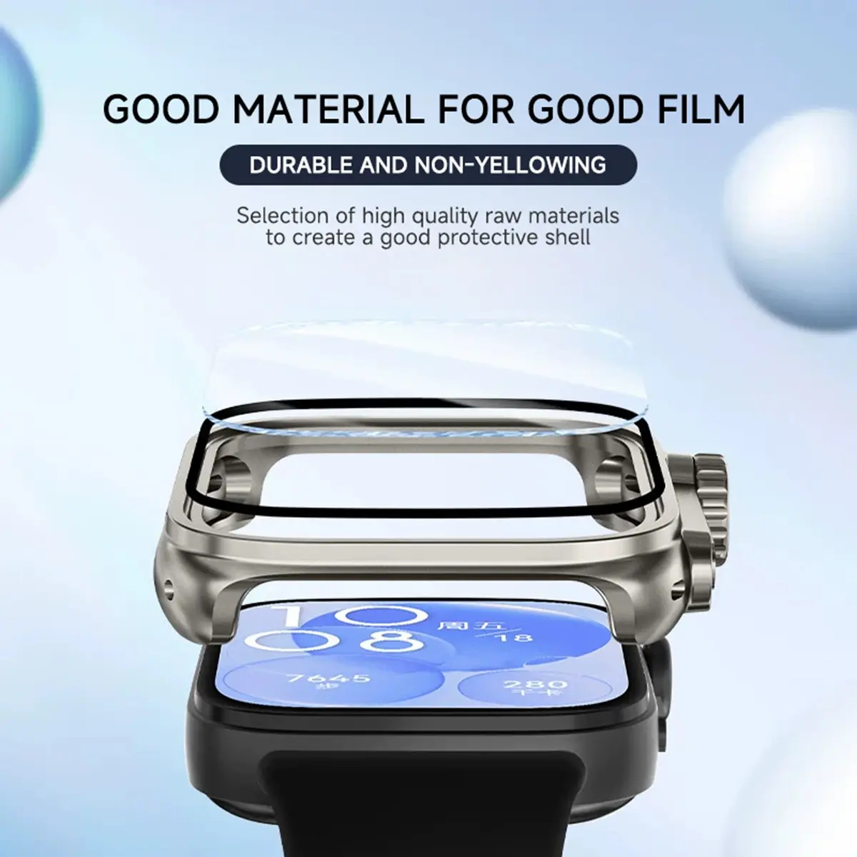 Change To Ultra Case for Huawei Watch Fit 4 Tempered Glass Case + Screen Protector for Huawei Watch Fit 4Pro Upgrade to Ultra 2