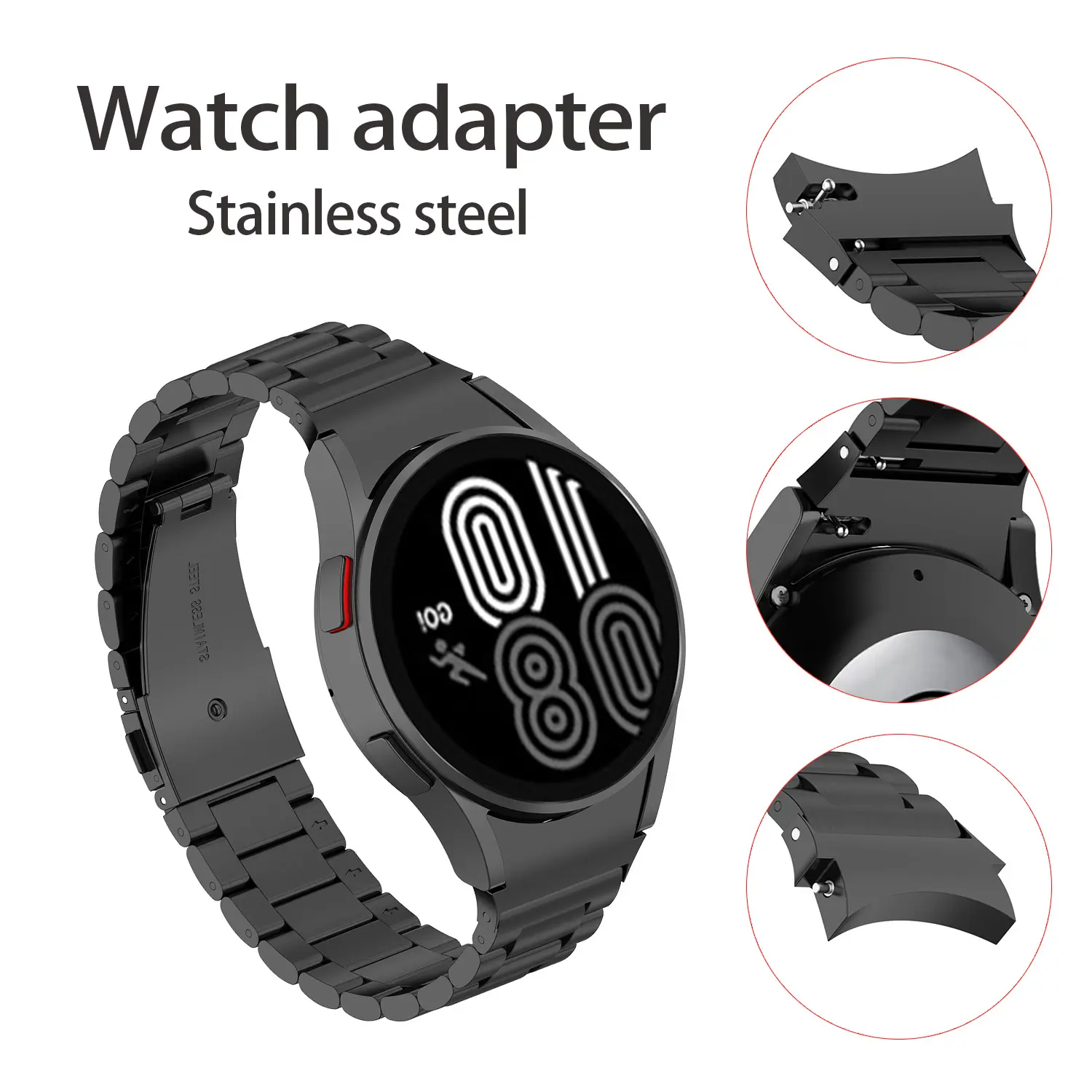 Curved End Watch Strap Adapter for 20mm For Samsung Galaxy Watch 5 4 40mm 44mm Classic 46MM 42MM Galaxy Watch 5Pro Connector