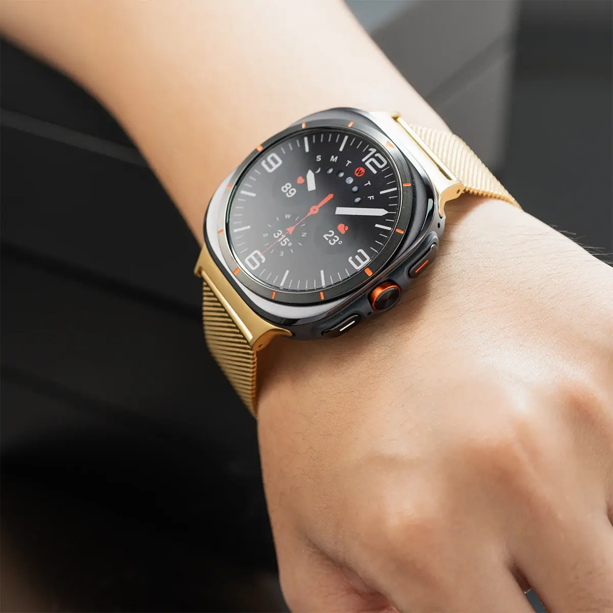For Samsung Galaxy Watch Ultra Strap 47mm Accessories Magnetic Milan Folding Buckle Correa for Galaxy Watch 7 Ultra Band