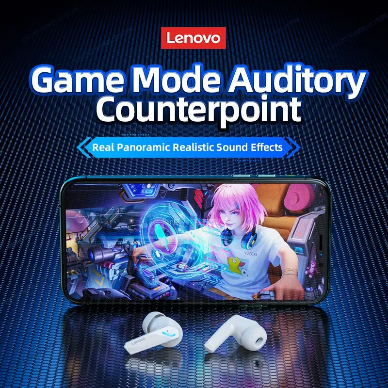 Choice Lenovo GM2 Pro Bluetooth 5.3 Earphones Sports Headset Wireless In-Ear Gaming Low Latency Dual Mode Music Headphones New