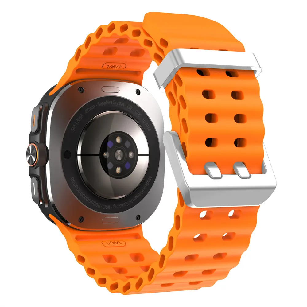 Band For Samsung Galaxy Watch 7 ultra Strap 47mm Accessories Sport silicone Bracelet correa for Galaxy Watch ultra Strap 47mm