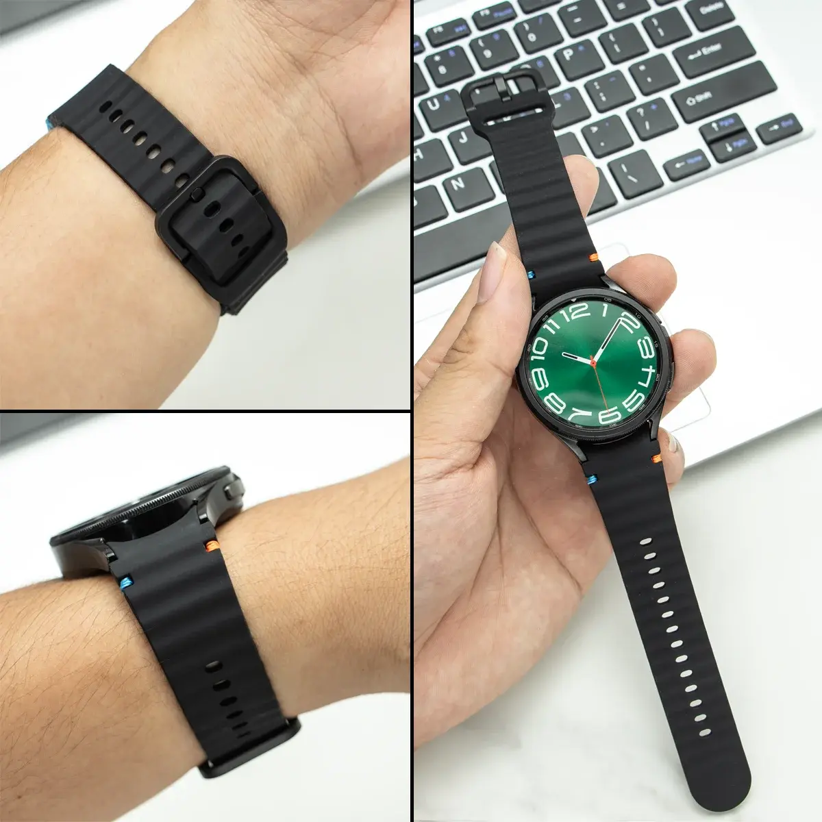 Silicone Strap For Samsung Galaxy Watch 7 6 5 4 44mm 40mm 5 45mm 20mm Bracelet for Galaxy Watch 6 4 classic 47mm 43mm 46 42 band